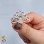 انگشتر نقره زنانه طرح طاووس مدل RSW F86 IMAGE1