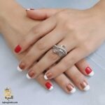 انگشتر نقره زنانه مجلسی نگین دار مدل RSW F87 IMAGE5