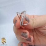 انگشتر نقره زنانه طرح چپ و راست مدل RSW F88 IMAGE4