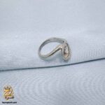 انگشتر نقره زنانه طرح اشکی نگین دار مدل RSW F90 IMAGE5