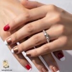 انگشتر نقره زنانه طرح توپی ظریف مدل RSW F91 IMAGE2