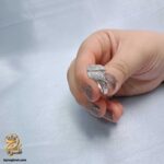 انگشتر نقره زنانه طرح برگ نگین‌ ریز مدل RSW F92 IMAGE3