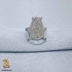 انگشتر نقره زنانه مجلسی طرح اشکی مدل RSW F95 IMAGE1