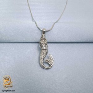مدال نقره زنانه پری دریایی مدل ZSW Z135