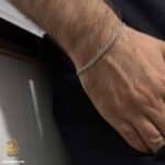 دستبند نقره پسرانه کارتیه دوبل مدل BSM B126 IMAGE1