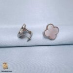 نیم ست نقره زنانه تک گل صدف صورتی مدل NSW H48 IMAGE2