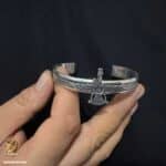 بنگل نقره مردانه طرح فروهر مدل BSM B123 IMAGE3
