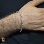 دستبند نقره مردانه ونیزی مدل BSM B124 IMAGE4