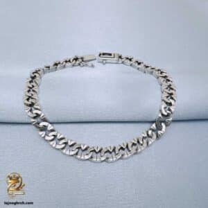 دستبند نقره مردانه خاص مدل BSM B129