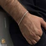 دستبند کارتیر نقره مردانه ایتالیایی مدل BSM B130 IMAGE1