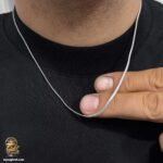 زنجیر نقره مردانه هرینگبون طرح تیغ ماهی مدل NSM N98 IMAGE3
