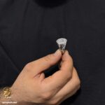 انگشتر نقره مردانه طرح بنز جواهری مدل RSM K164 IMAGE2