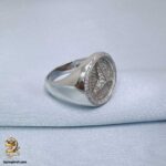 انگشتر نقره مردانه طرح بنز جواهری مدل RSM K164 IMAGE3