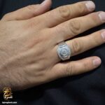 انگشتر نقره مردانه اسپرت جواهری مدل RSM K166 IMAGE4