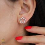 گوشواره نقره زنانه طرح ونکلیف مدل ESW E133 IMAGE