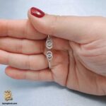 بنگل نقره زنانه طرح شنل مدل DSW D108 IMAGE1